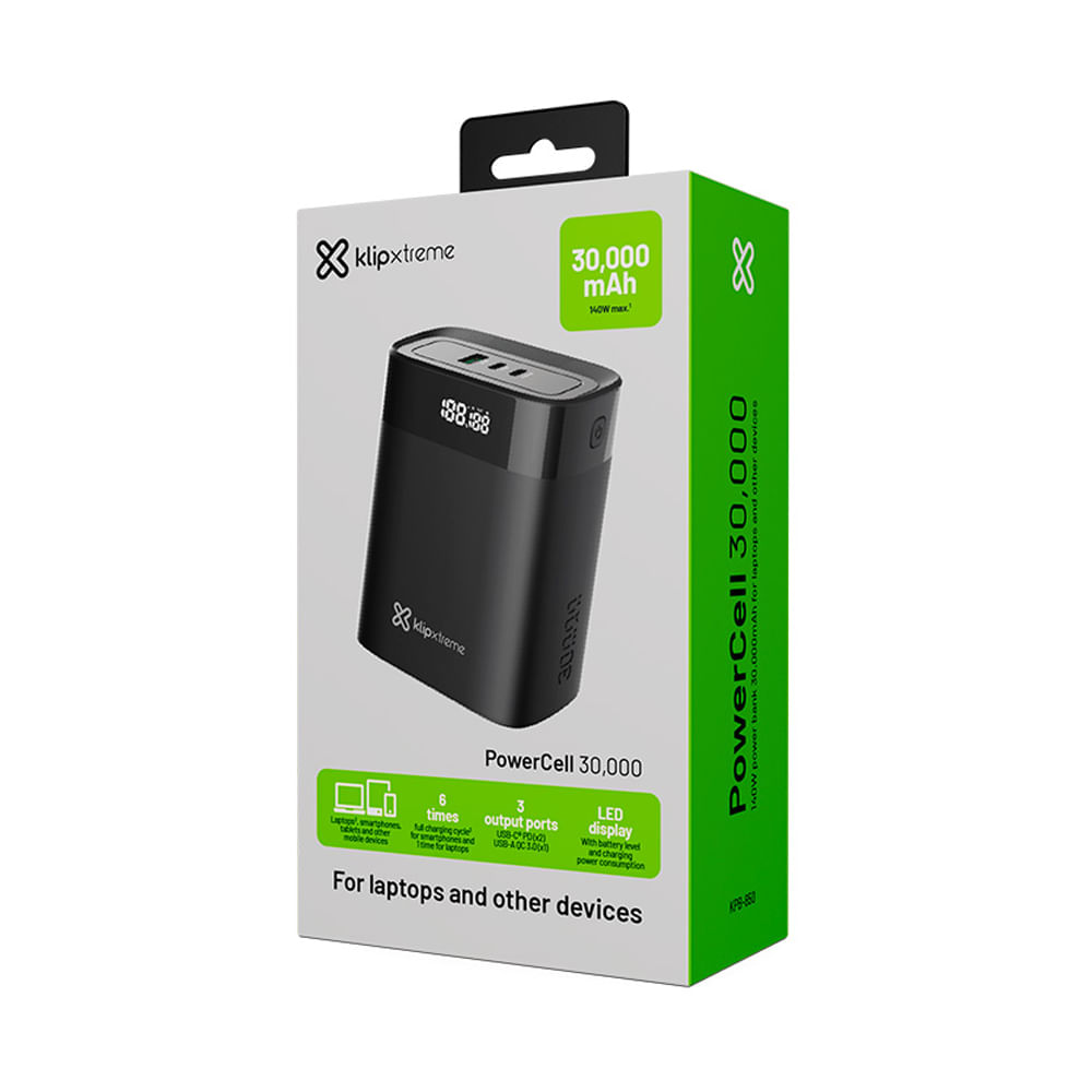 Power Bank Klip Xtreme KPB-850 30000 mAh Color Black