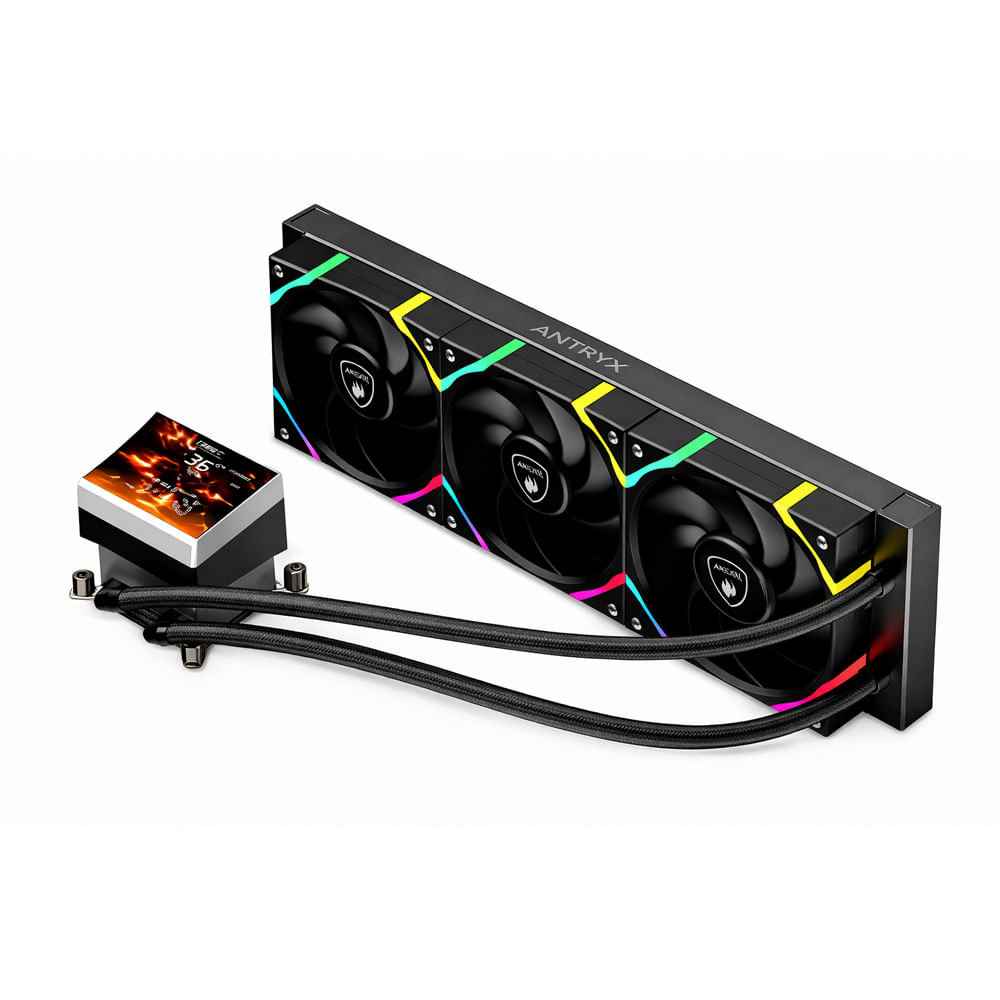 Cooler CPU ANTRYX Triton Vision XT360 Liquid 360 con pantalla LCD 3.4""