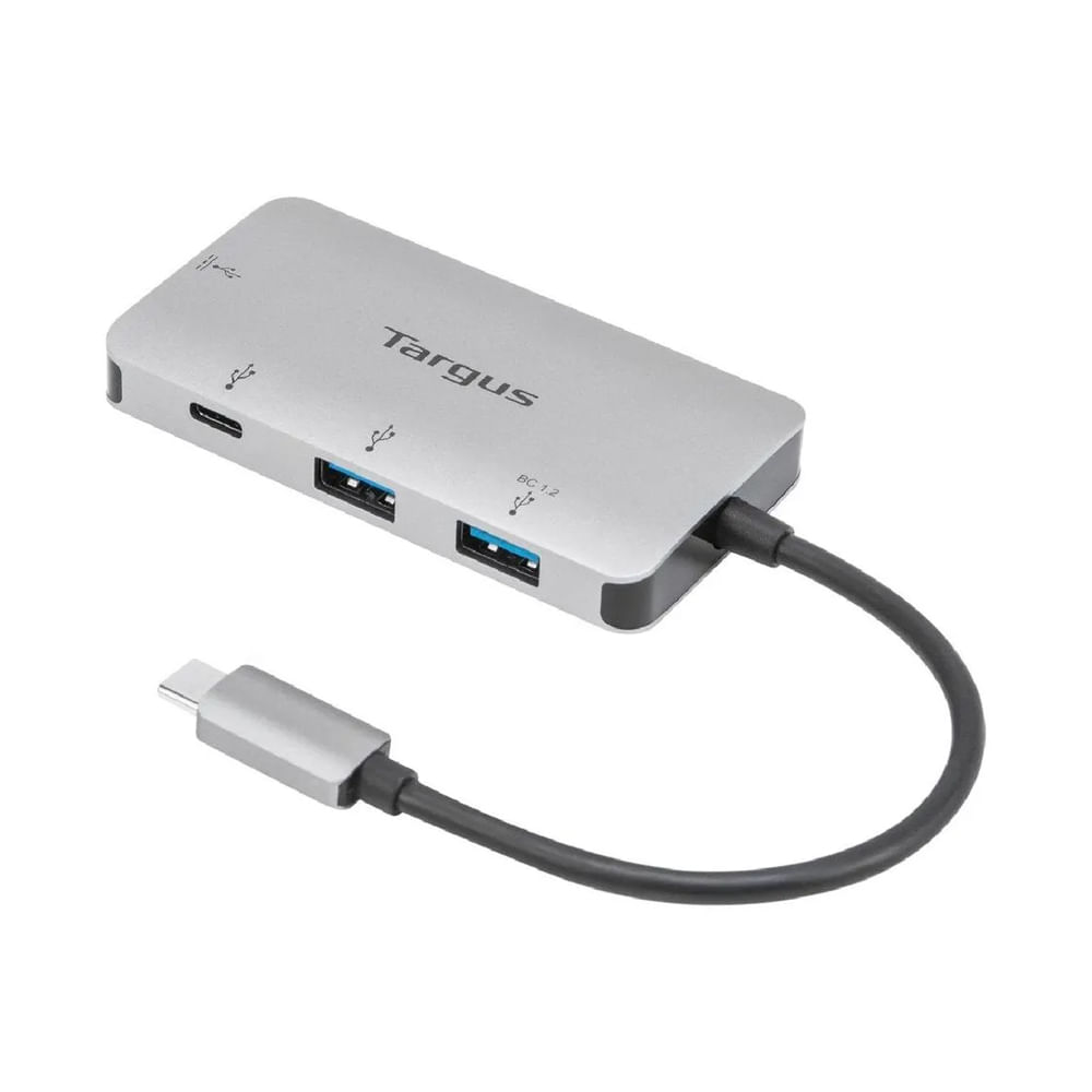 Hub USB-C Targus ACH226BT 4pt USB-A 3.0 conectividad PC MAC