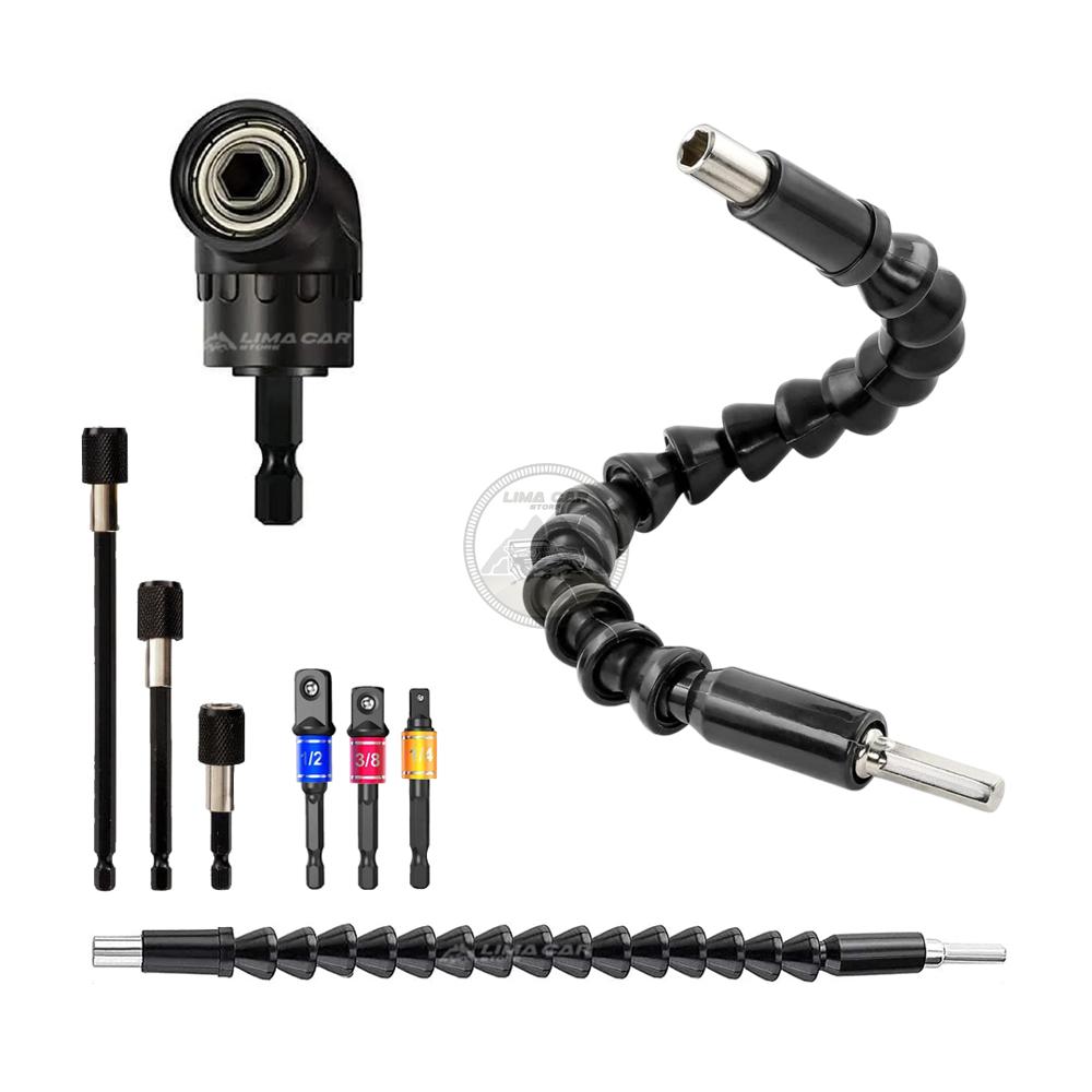 juego 9 pzas Extensión Flexible para Taladro Universal