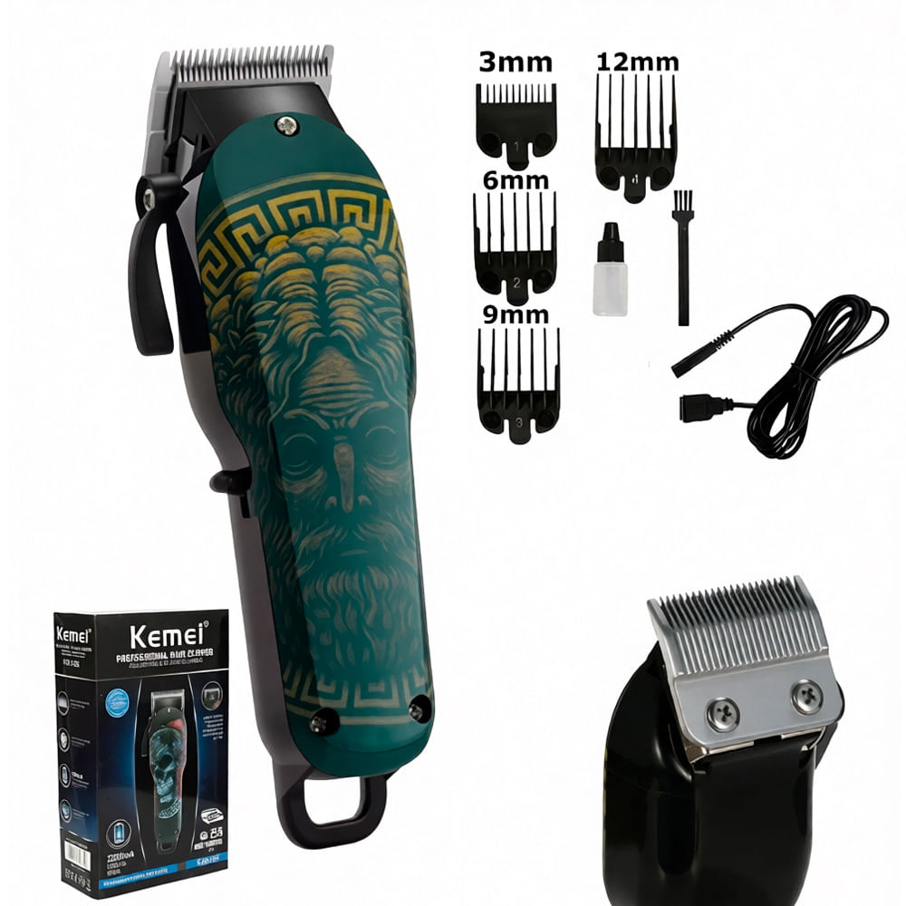 Cortadora Clipper Recargable Kemei Km-735 4h Inalambrico