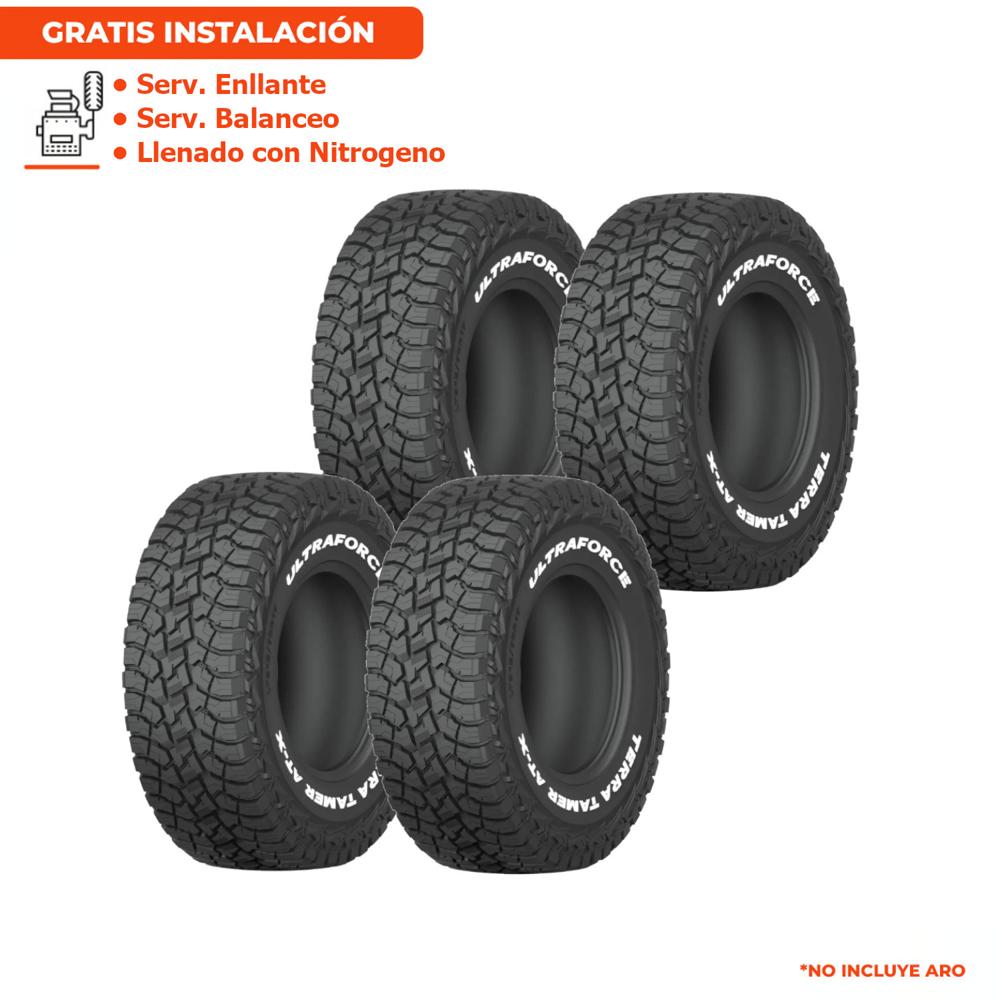 Pack de 4 Llantas LT255/55R19 ULTRAFORCE TERRA TAMER AT-X 115/112S