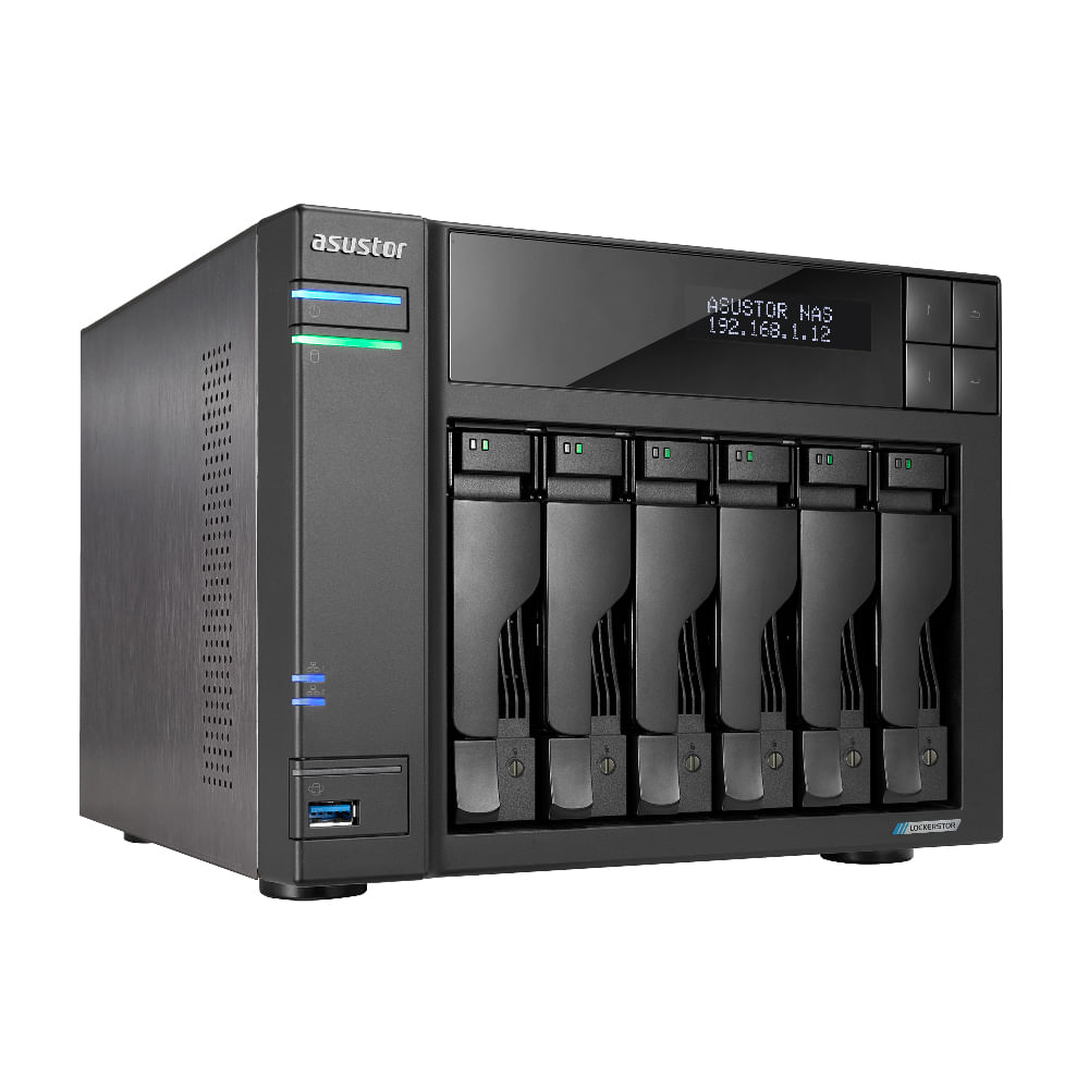 NAS ASUSTOR AS6706T V2 6 bay con conectividad