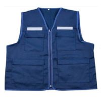 CHALECO REFLECTIVO DRIL MARCA WORKFORCE COLOR AZUL TALLA S