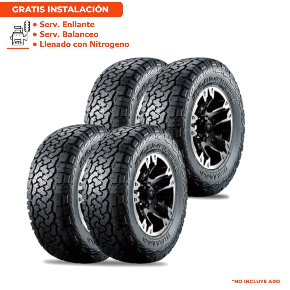 Pack de 4 Llantas LT225/75R16 ROADCRUZA RA1100 115/112R 10PR