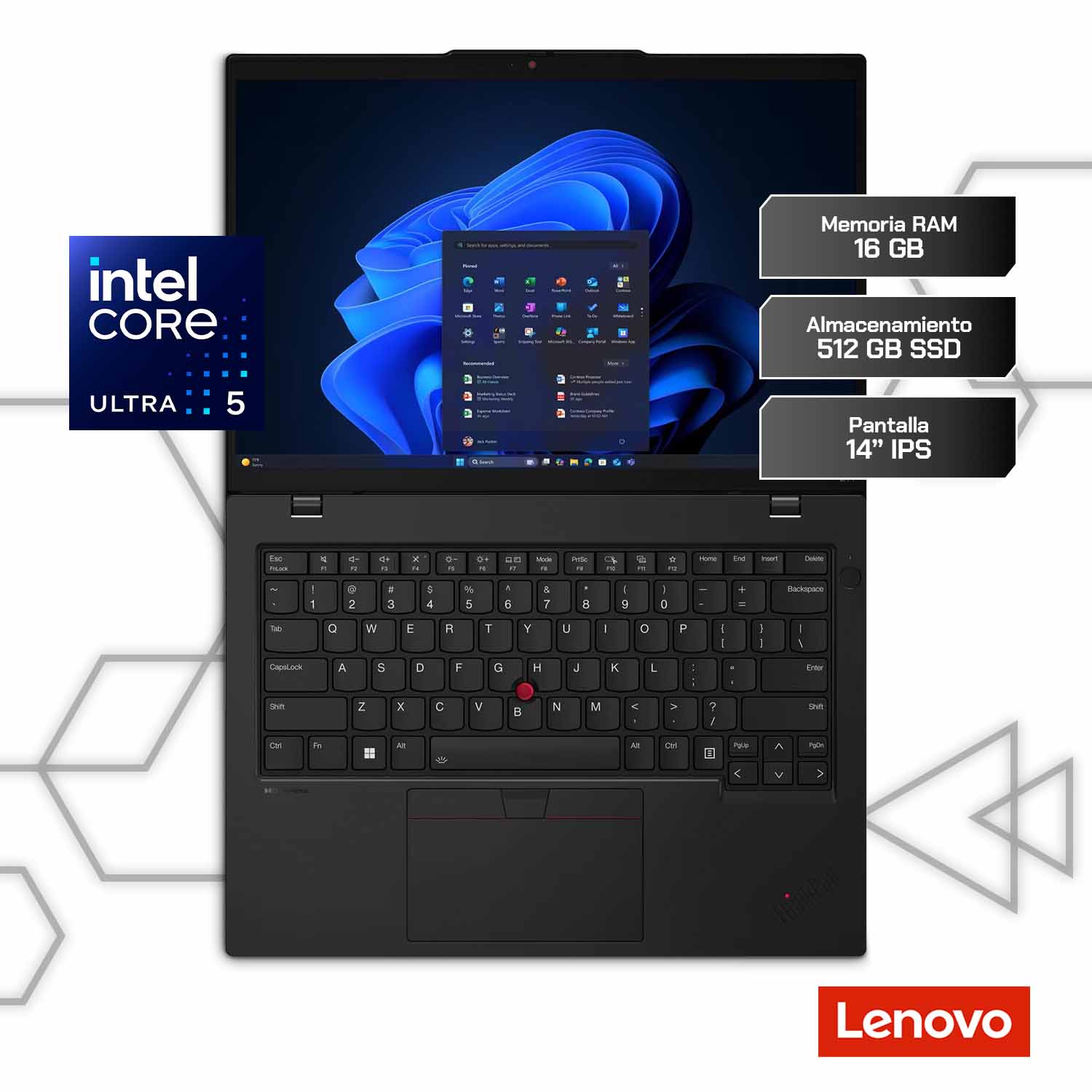 Laptop Lenovo ThinkPad L14 Gen 6 14' Core Ultra 5 16GB RAM 512GB SSD