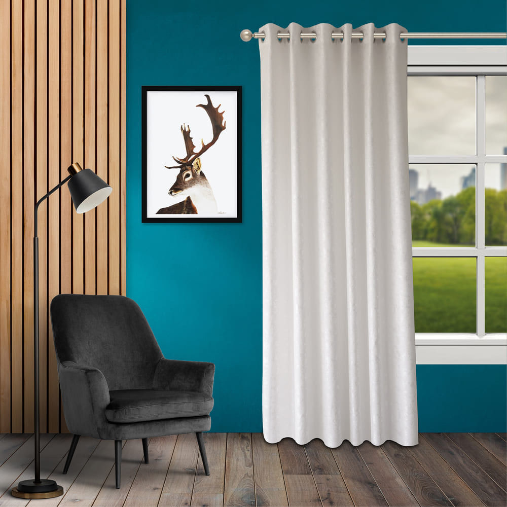 Cortina con Ojal Rustica Blanca 1.8x2.3m Coralpe