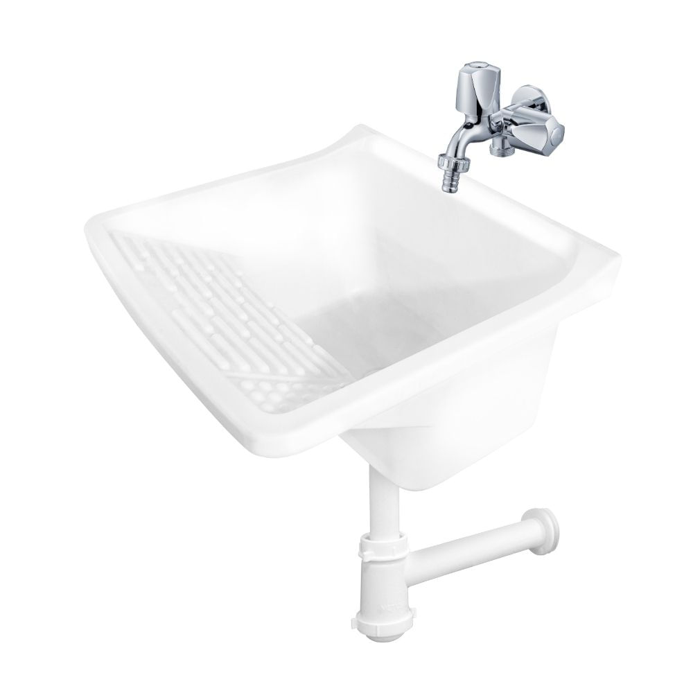 Lavadero de Ropa con Trampa Desagüe y Llave Magic Metusa