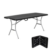 Mesa Plegable Lifetime Tipo Portafolio Acero/Plástico Negra 183cm