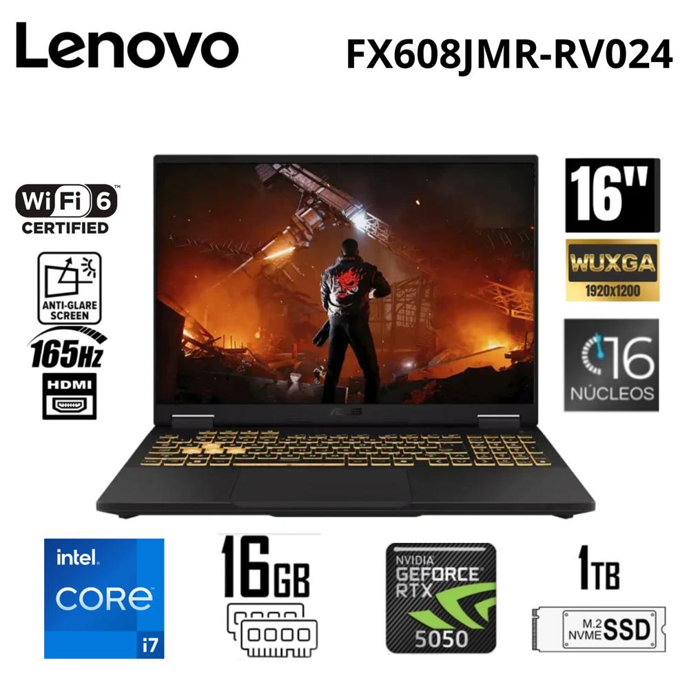 NB ASUS TUF GAMING F16 FX608JMR-RV024 I7-14650HX 16GB SSD1TB RTX5060-8GB 16