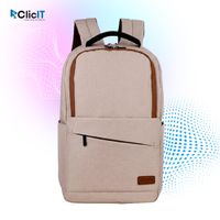MOCHILA TEROS POLIÉSTER SOPORTA NOTEBOOKS DE HASTA 15.6 COLOR BEIGE PN-TE-ACS9012