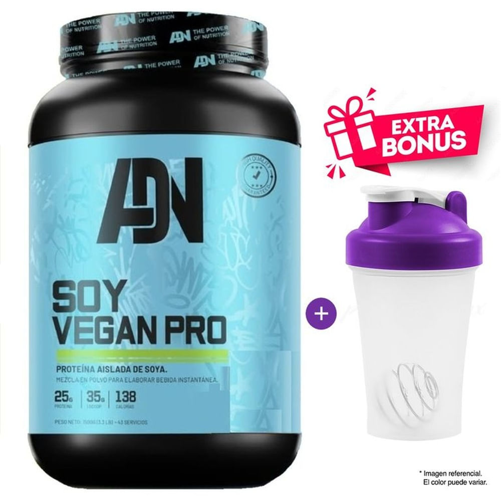 Soy Vegan Protein 1.5 kg ADN Chocolate + Tomatodo