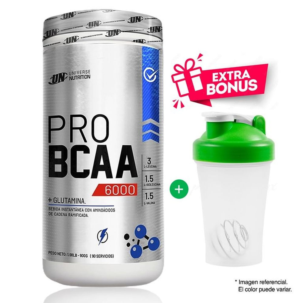 PRO BCAA 6000 1KG AMINOÁCIDOS UN FRUIT PUNCH + REGALO