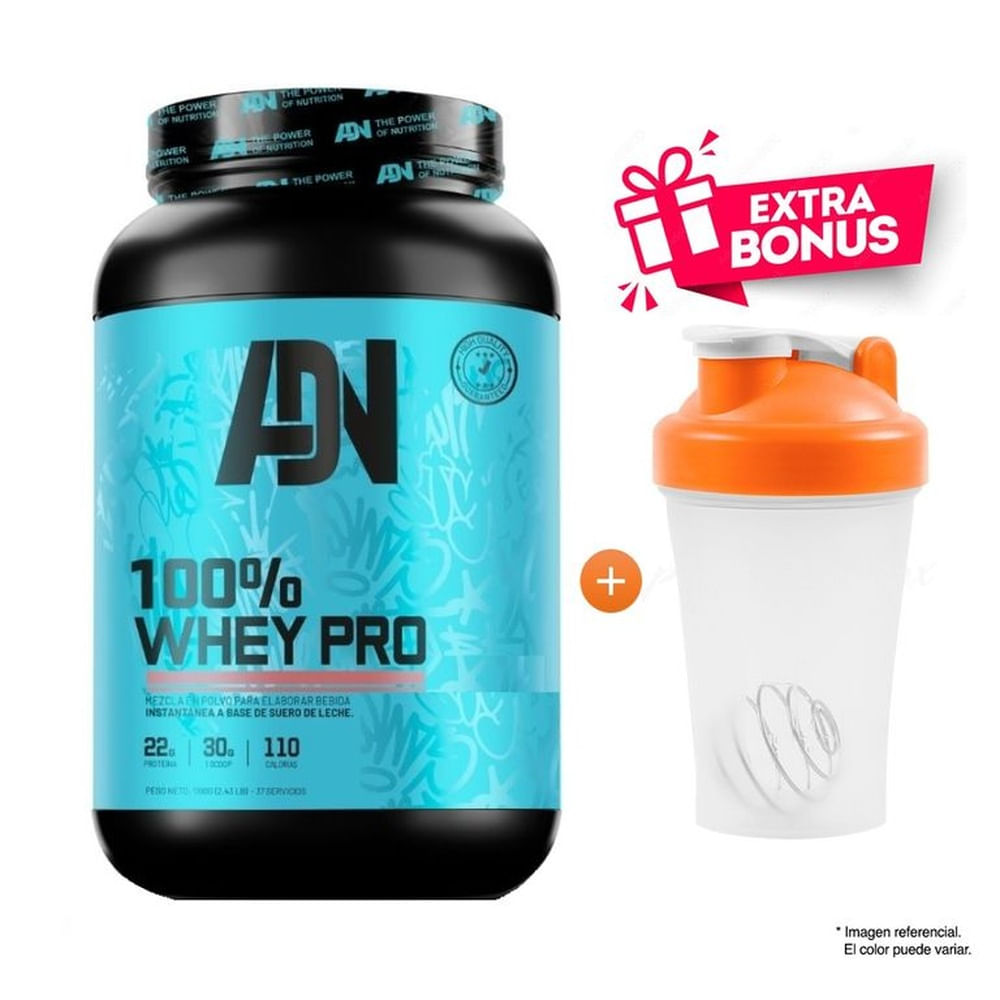 PROTEÍNA 100% WHEY PRO 1.1 KG VAINILLA - 37 SERVICIOS