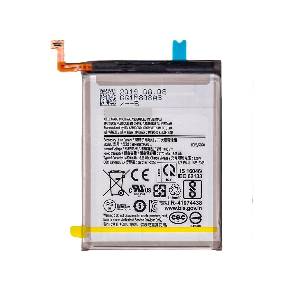 BATERIA SAMSUNG  NOTE 10 PLUS  TORIGINAL-SM NUEVO