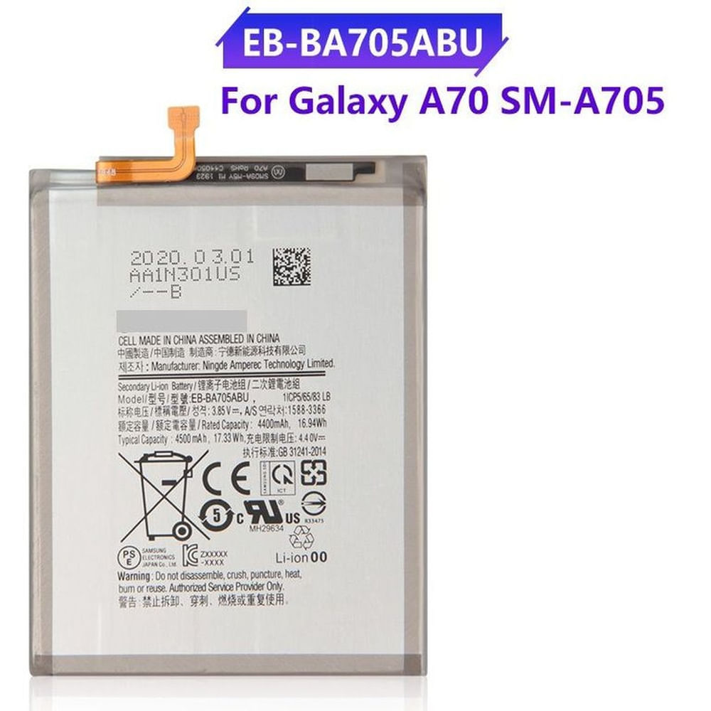 BATERIA SAMSUNG  A70  TORIGINAL-SM NUEVO