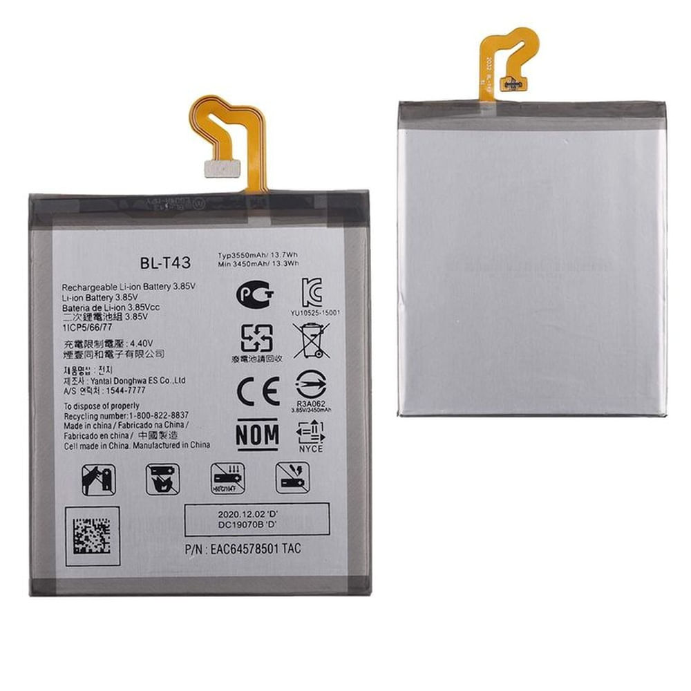 BATERIA  LG G8S  BL-T43  TORIGINAL-SM  NUEVO.