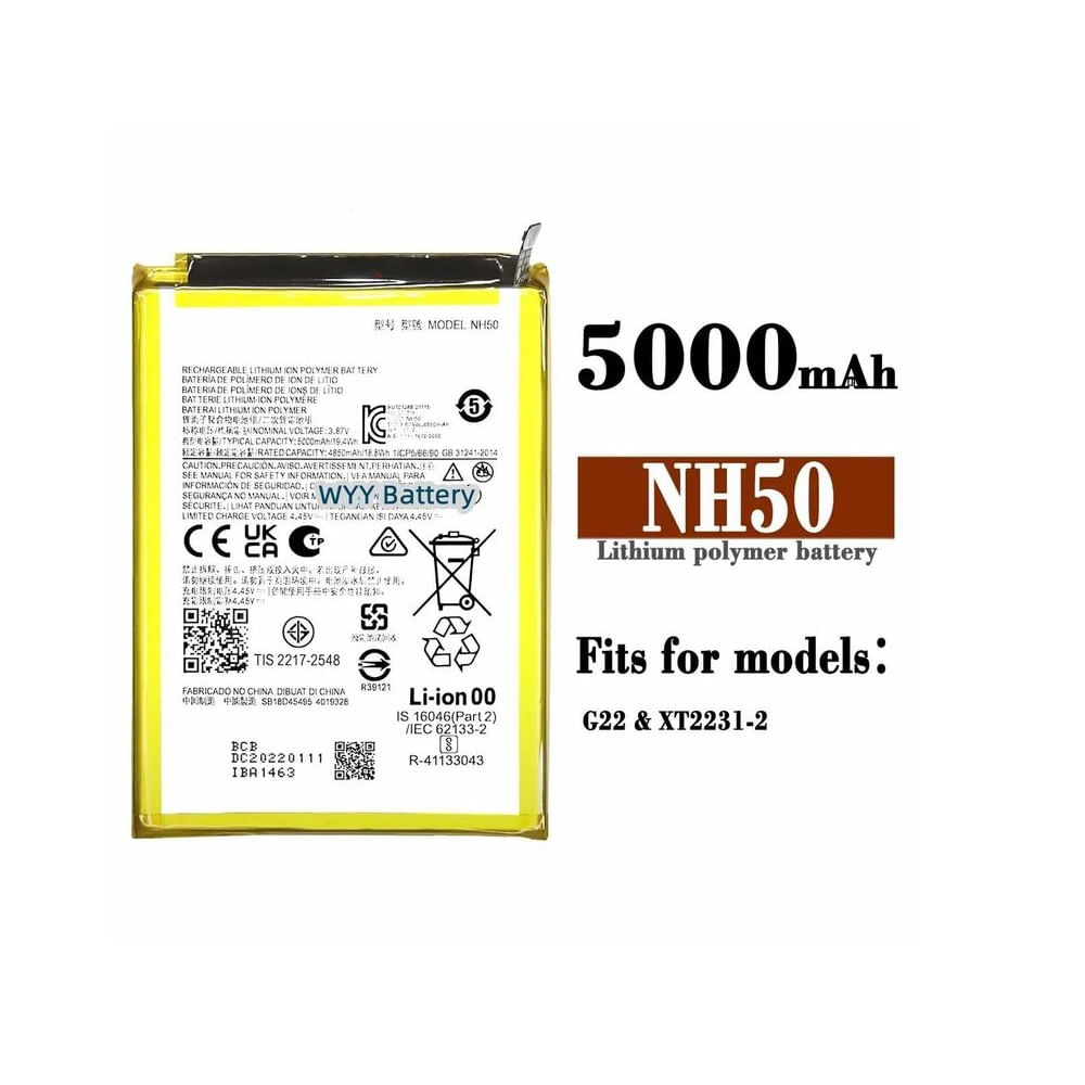 BATERIA MOTOROLA G22 NH50 TORIGINAL-SM NUEVO