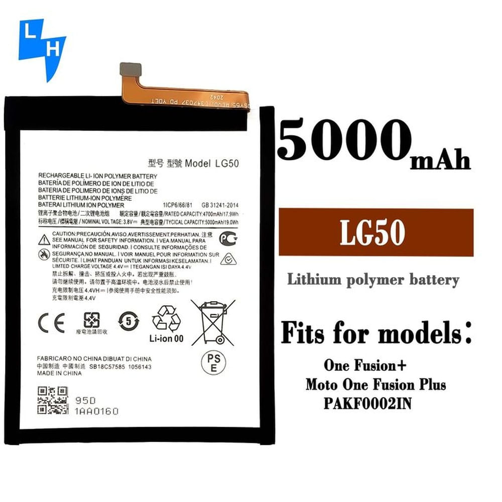 BATERIA MOTOROLA ONE FUSION PLUS  LG50  TORIGINAL-SM  NUEVO