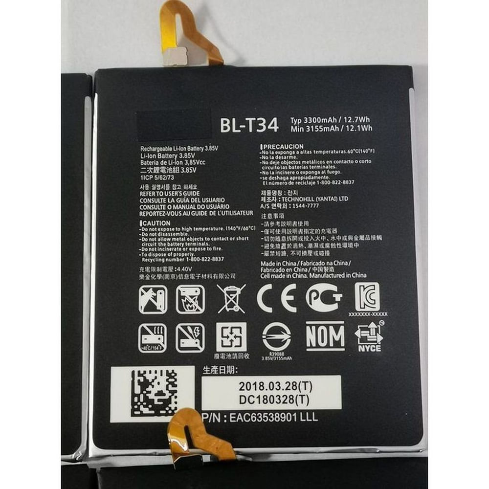 Bateria lg v30 toriginal-sm BL-T34 nuevo-negro