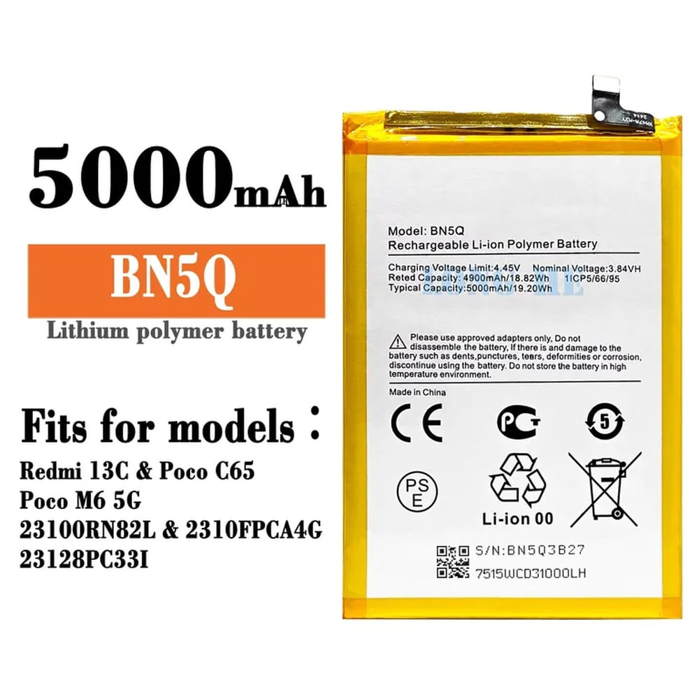 BATERIA PARA 13C - C65 - M6 BN5Q NUEVO