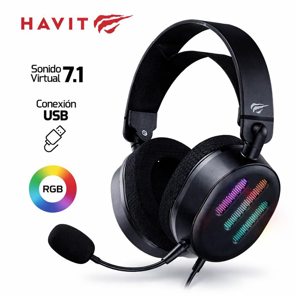Audífonos Gamer HAVIT H2038U RGB USB 7.1