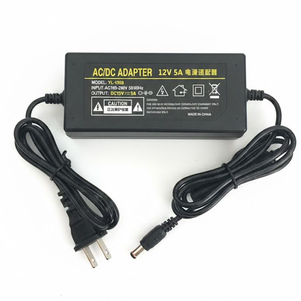 Adaptador de Corriente - Fuente de Poder 12V 5A con Conector 5.5x2.5 mm