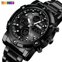 Reloj Digital Análogo SKMEI 1389 Resistente al agua Plateado