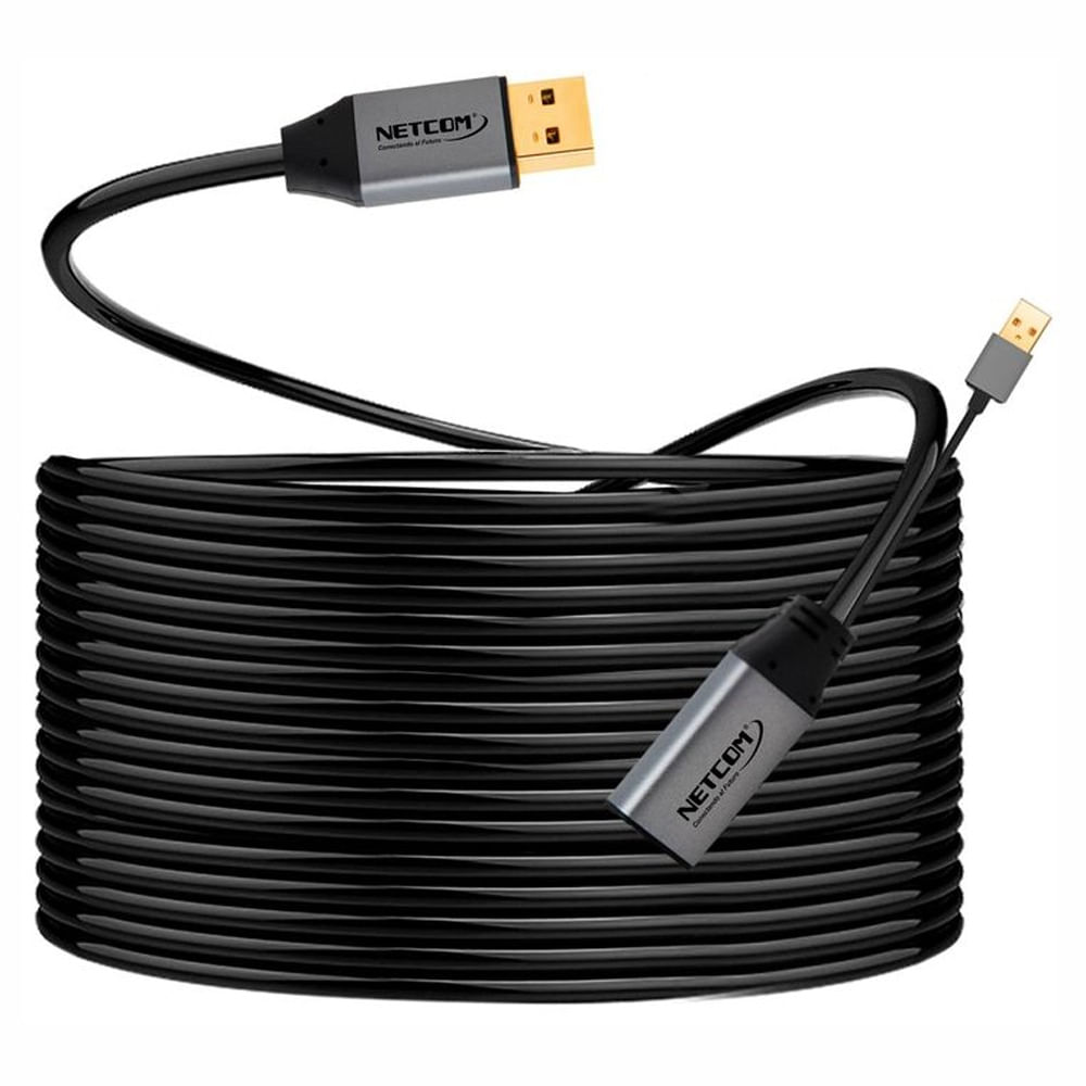 Cable Extensión USB 3.0 Activo Netcom Macho a Hembra 5 Metros