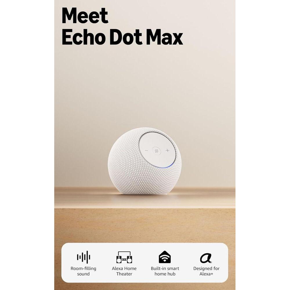 Parlante Amazon Echo Dot Max Blanco Glacial