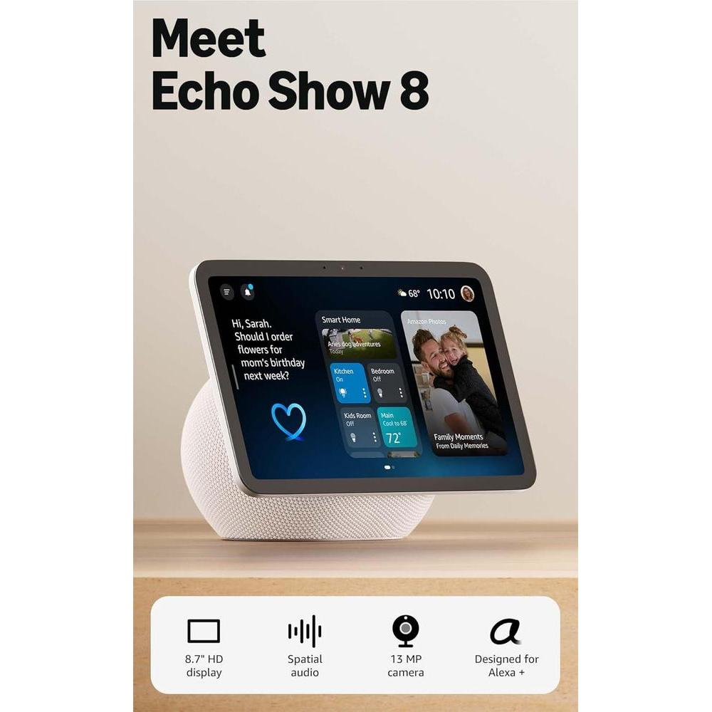 Pantalla Inteligente Amazon Echo Show 8 Blanco HD