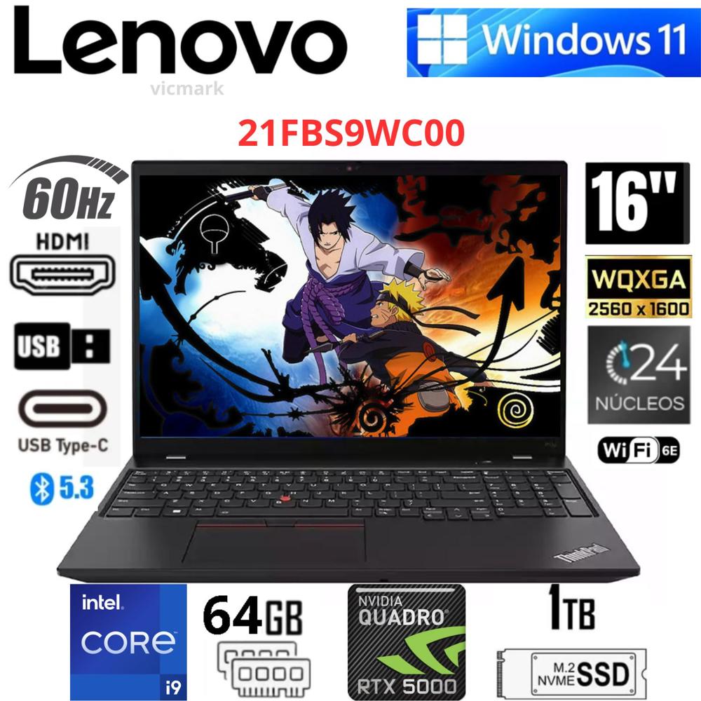 Laptop Lenovo ThinkPad P16s Gen 2 Core i9-13950HX 64GB RAM 2TB SSD RTX 5000 Ada 16GB WQXGA