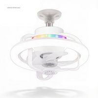 Ventilador LED RGB 50W Giratorio con Control Remoto