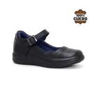 Zapatos Escolares Cuero Niña SOFI-MV26Q1N NEGRO