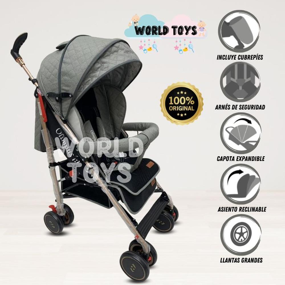 Coche Bastón de Lujo OLYMPUS con Mango Giratorio Gray
