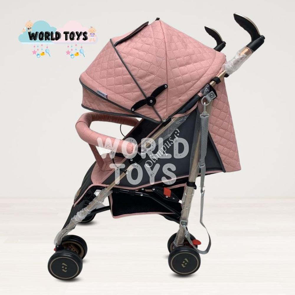 Coche Bastón de Lujo OLYMPUS con Mango Giratorio Pink