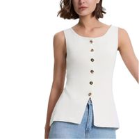 Chaleco Mujer 463G-20 zhara Hilo Color Perla