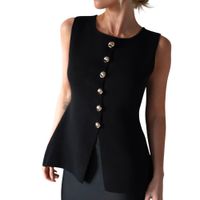 Chaleco Mujer 463G-20 zhara Hilo Color Negro