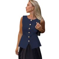 Chaleco Mujer 463G-20 zhara Hilo Color Azul Grafito