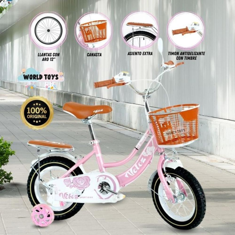 Bicicleta Campera Aro 12 COQUETTE Pink