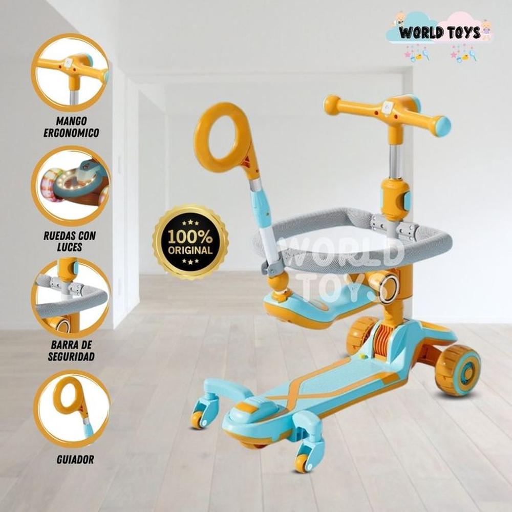 Scooter con asiento GLOWER con Luces Led ORANGE