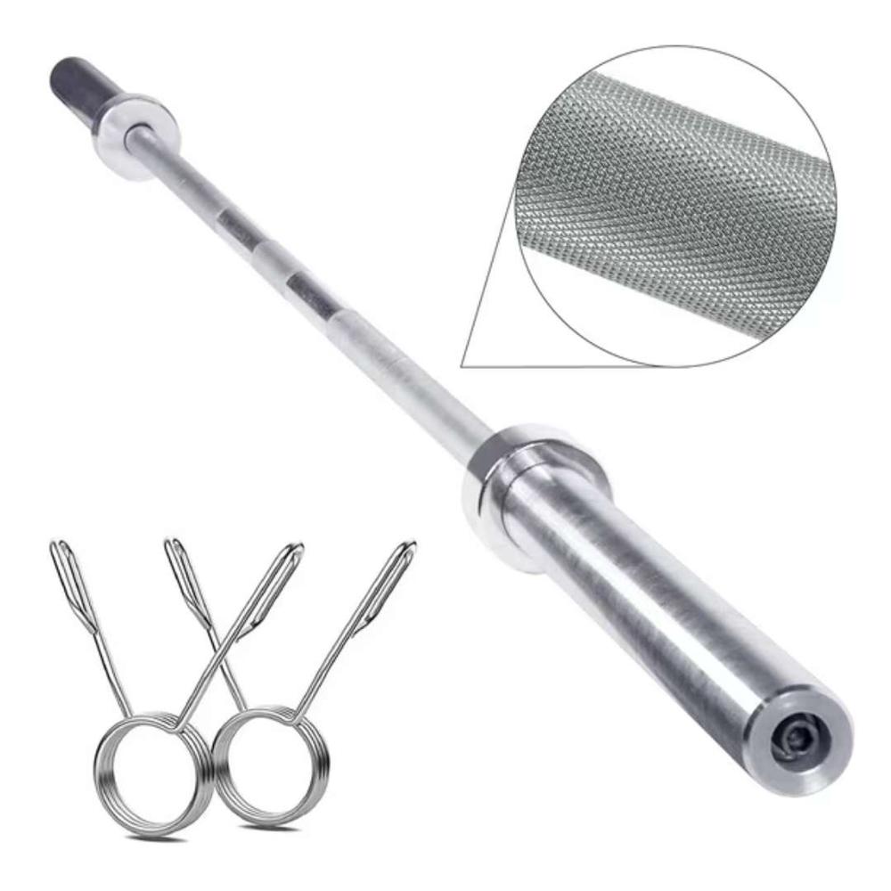 Barra Recta Olimpica Cromada de 220mt x 20kg