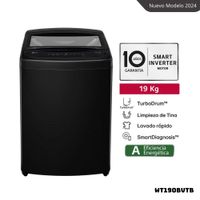 LAVADORA LG TURBODRUM 19 KG CARGA SUPERIOR ONYX NEGRO - WT19OBVTB