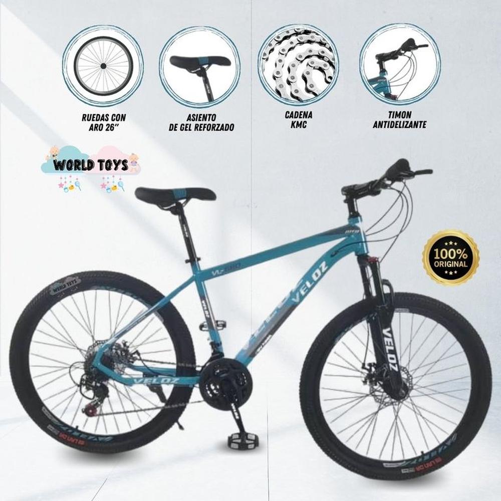 Bicicleta Deportiva Aro 26 CROMOLY Blue Ice