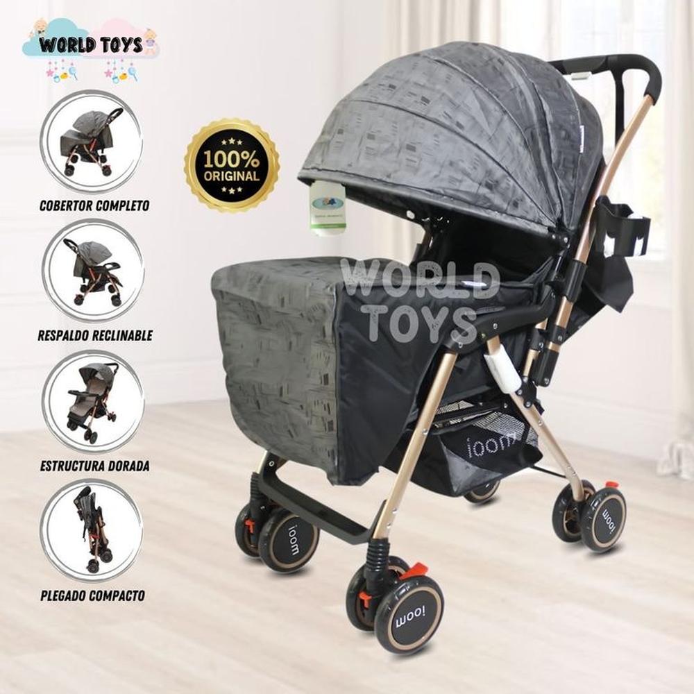 Coche Cuna de Paseo Beautiful MOOI Gray
