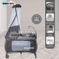 Cuna Corral de Lujo NAPPY Gray
