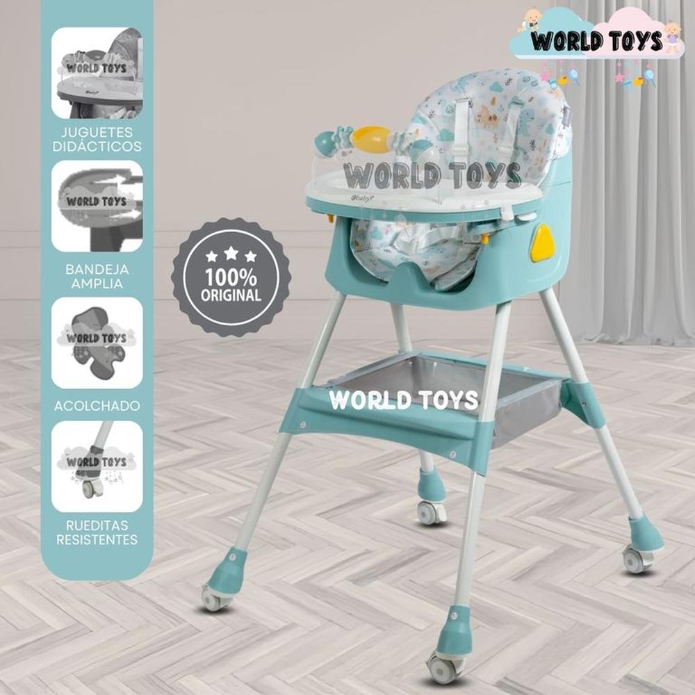 Silla de Comer  LULU con juguete Sky Blue