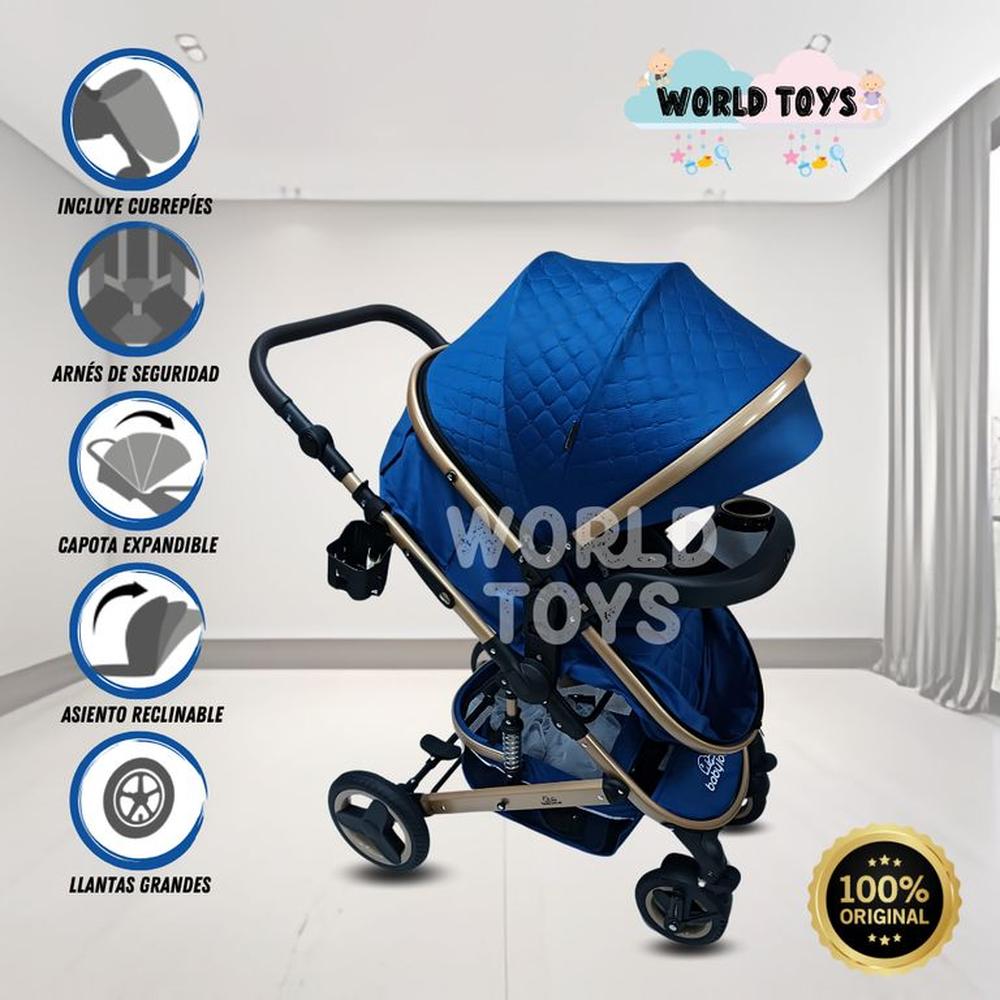 Coche Cuna Moisés de Lujo LOVY BABY Dark Blue