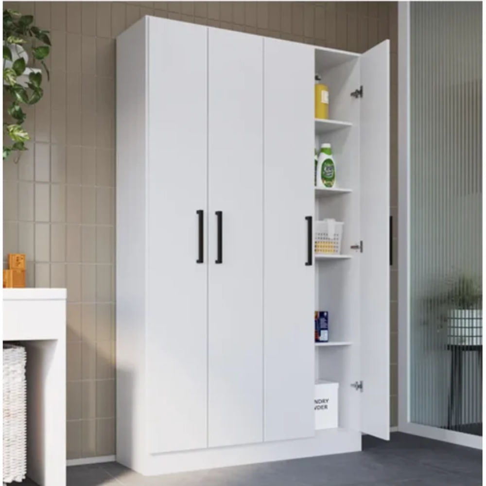 Armario Multiusos Cayu Blanco 4 Puertas RyR MUEBLES