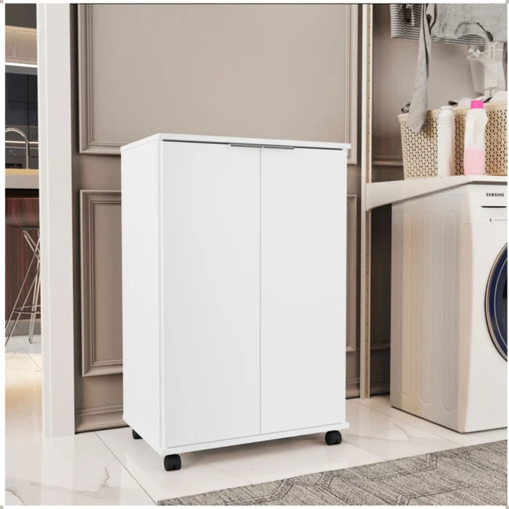 Armario Multiusos para Lavandería Tome Blanco 2 Puertas RyR MUEBLES